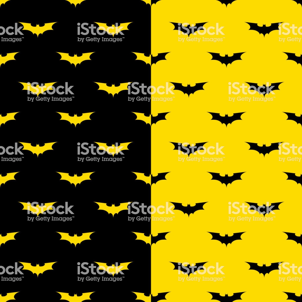 Bats Seamless Pattern With Black And Yellow Background Batman