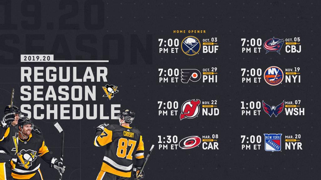 Penguins Announce Regular Season Schedule