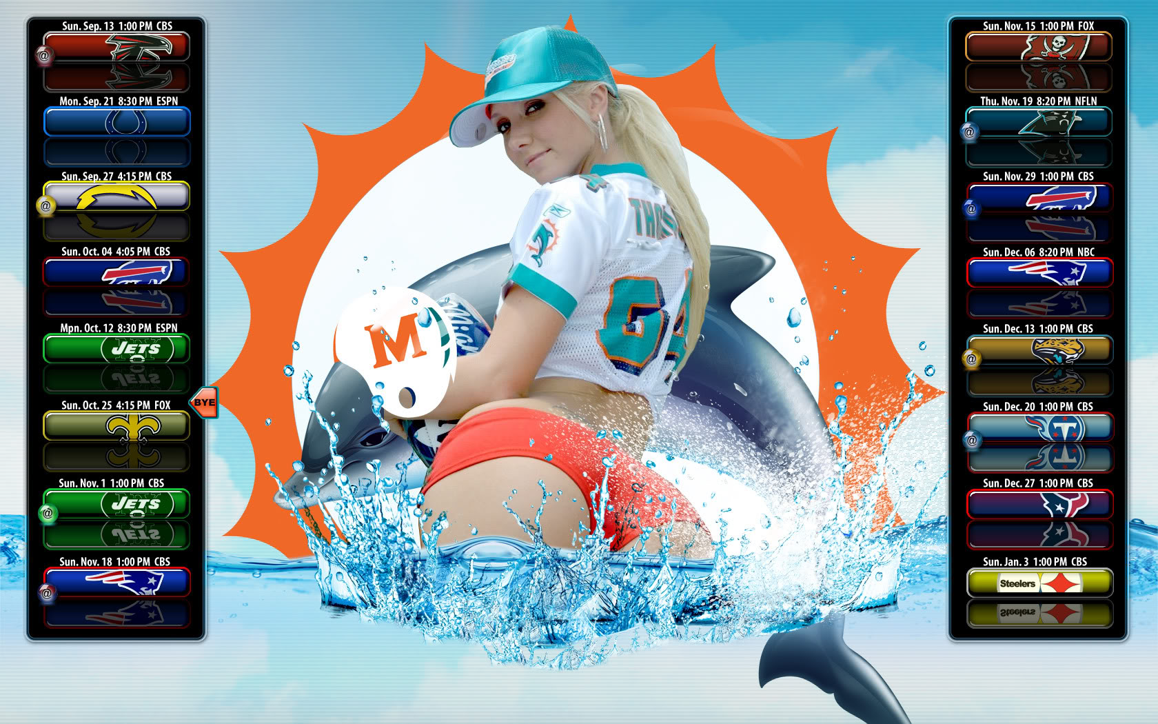 Miami Dolphins Schedule Wallpaper Girl Version Photo By