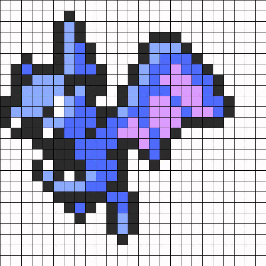 Pokemon Venusaur Fuse Bead Pattern Perler