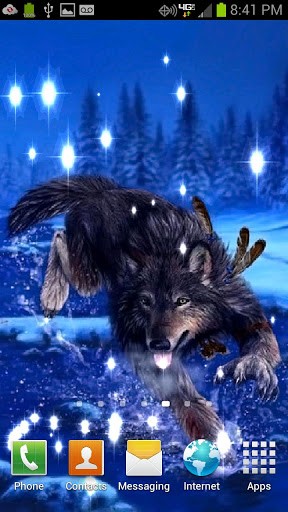 Native Wolf Live Wallpaper Showing A Nice Spirit American