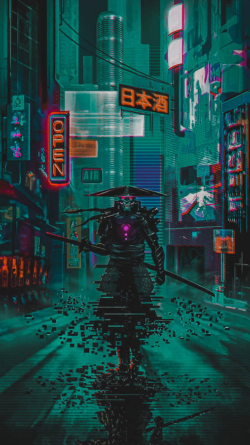 Pap Is De Parede Cyberpunk iPhone X Wallpaper