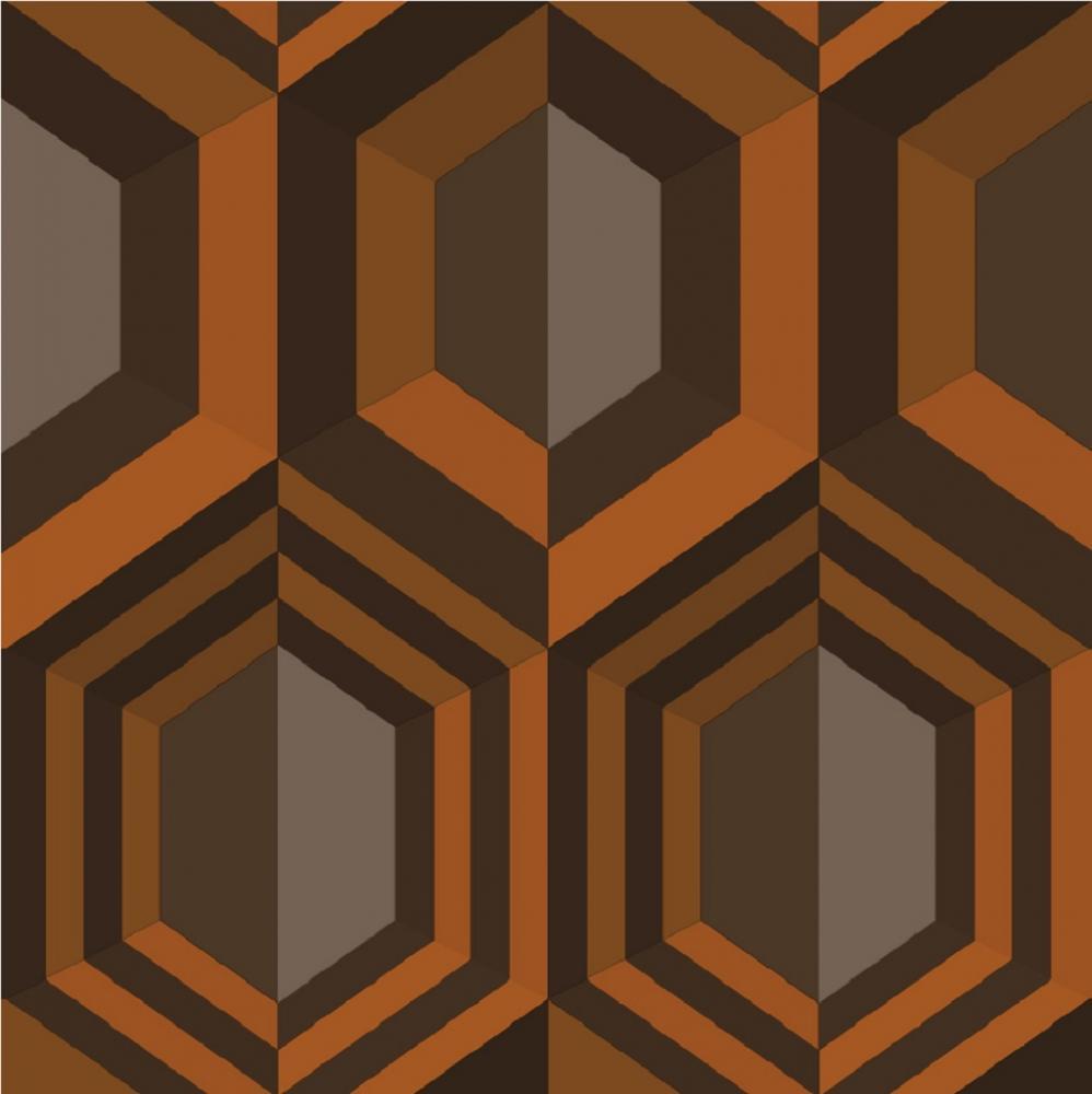 Muriva Hexagon 3d Effect Geometric S Texture Vinyl Wallpaper
