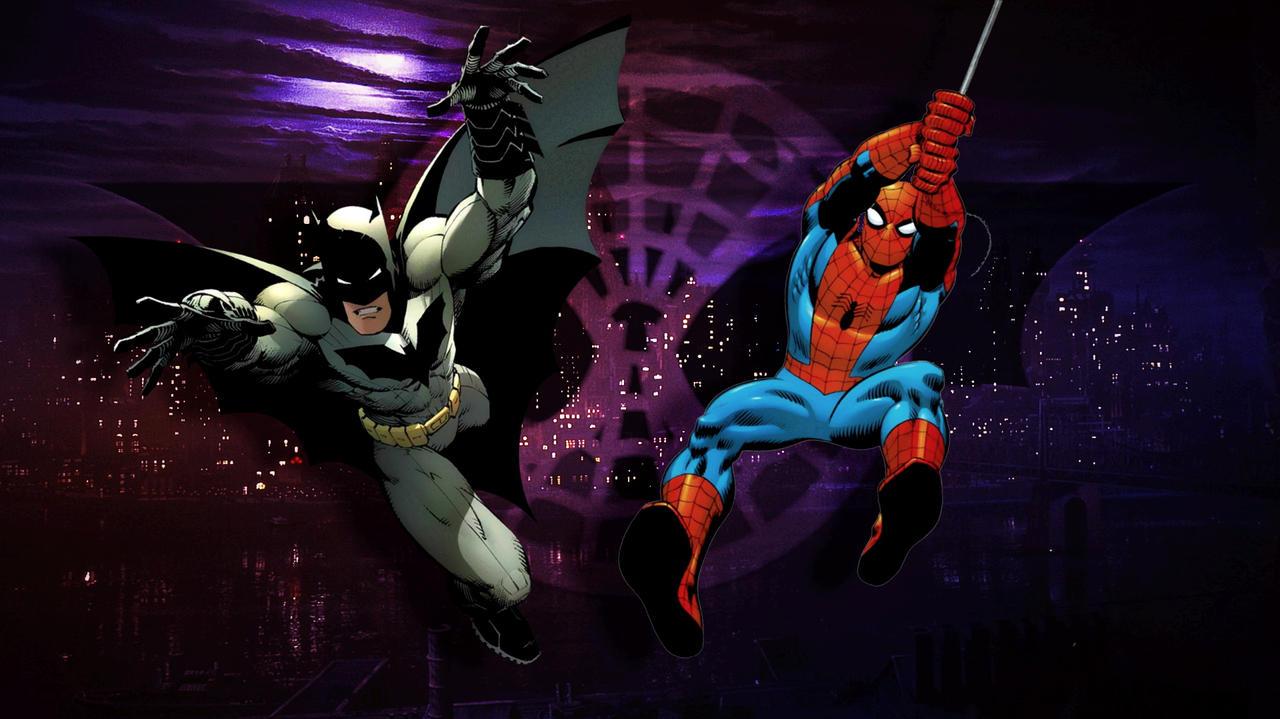 Custom Spider Man Batman Wallpaper By Diggordoggo99