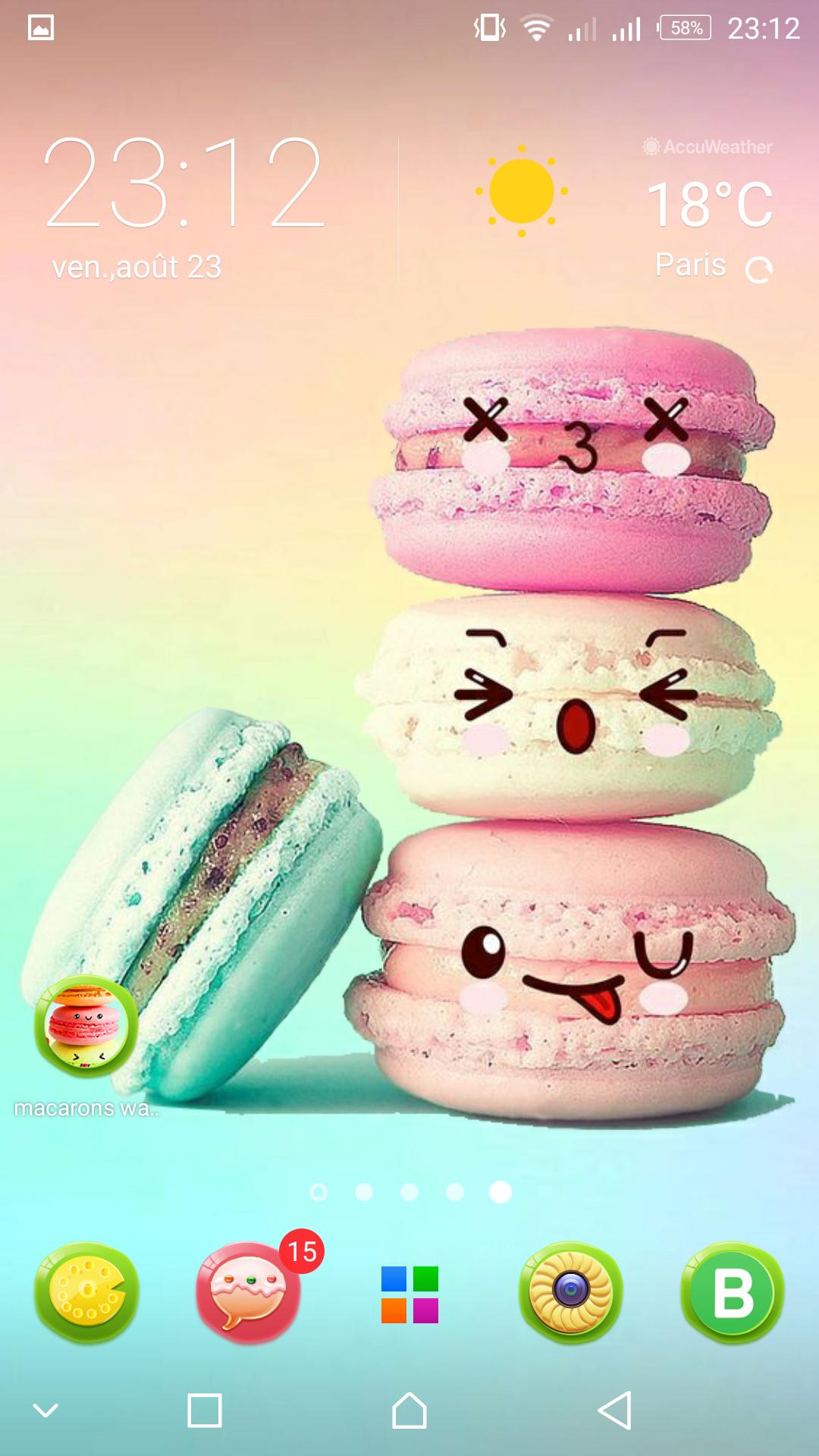 Macaron Wallpaper Cute Kawaii Background For Android Apk
