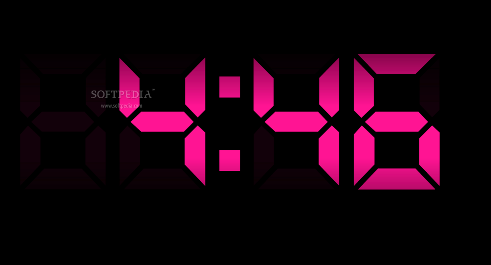 digital clock 3d screensaver code