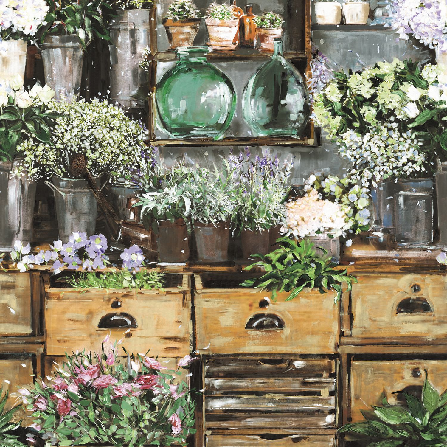 Oxy More Digital Wall Panel Wallpaper Les Impatiens