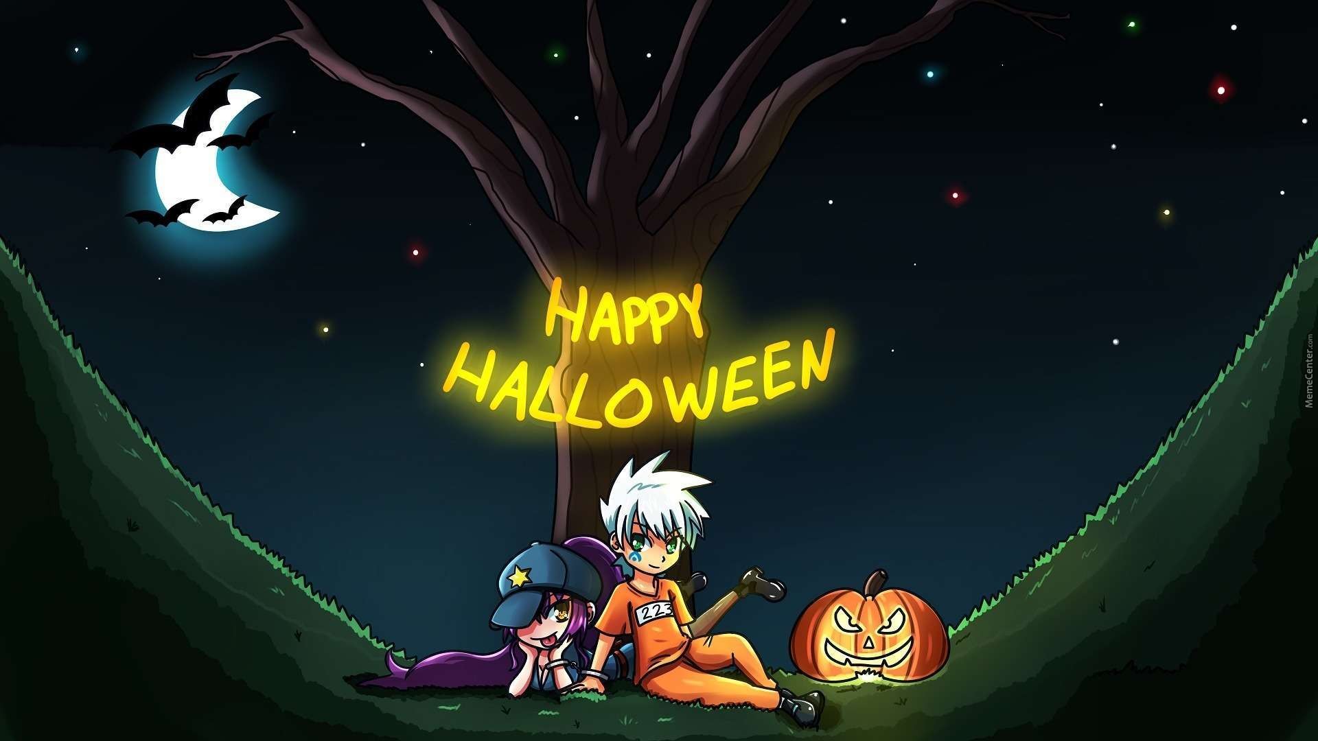 Anime Halloween 1080p Wallpaper New HD