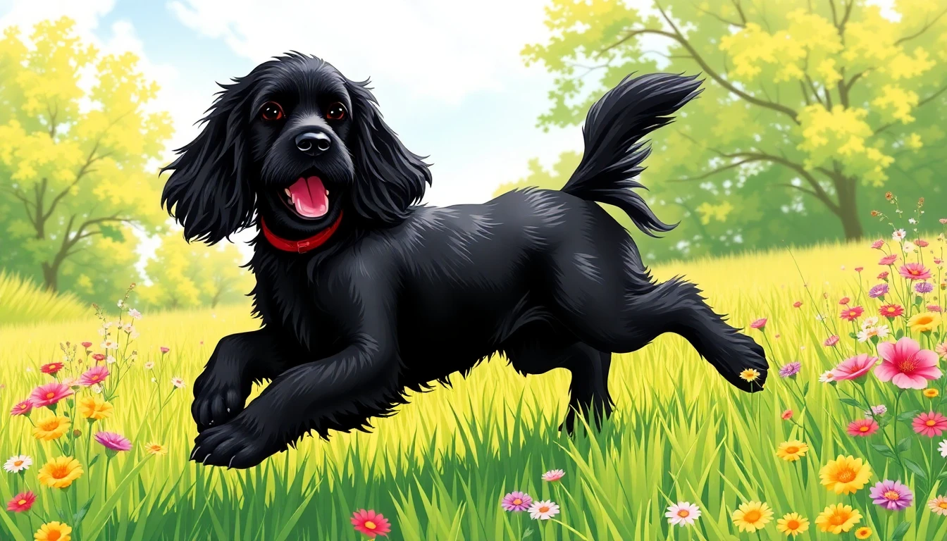Black Cocker Spaniel Wallpaper