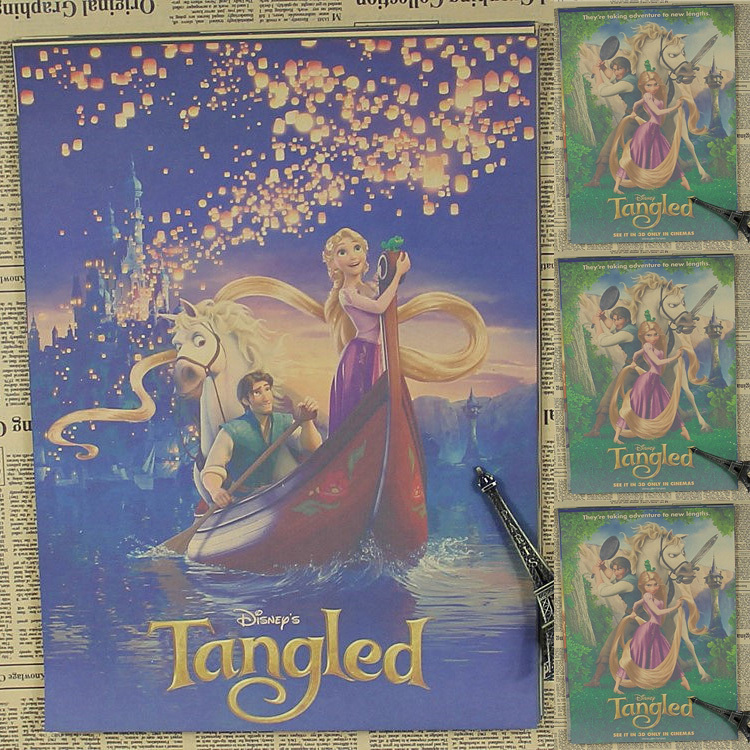 Movie Poster Tangled Home Decorative Painting Core Wallpaper Mural