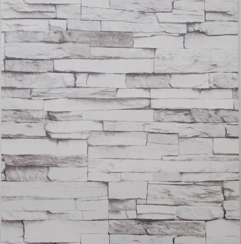 Vinyl Textured Embossed Brick Wall Wallpaper Modern 3d Stone Pattern