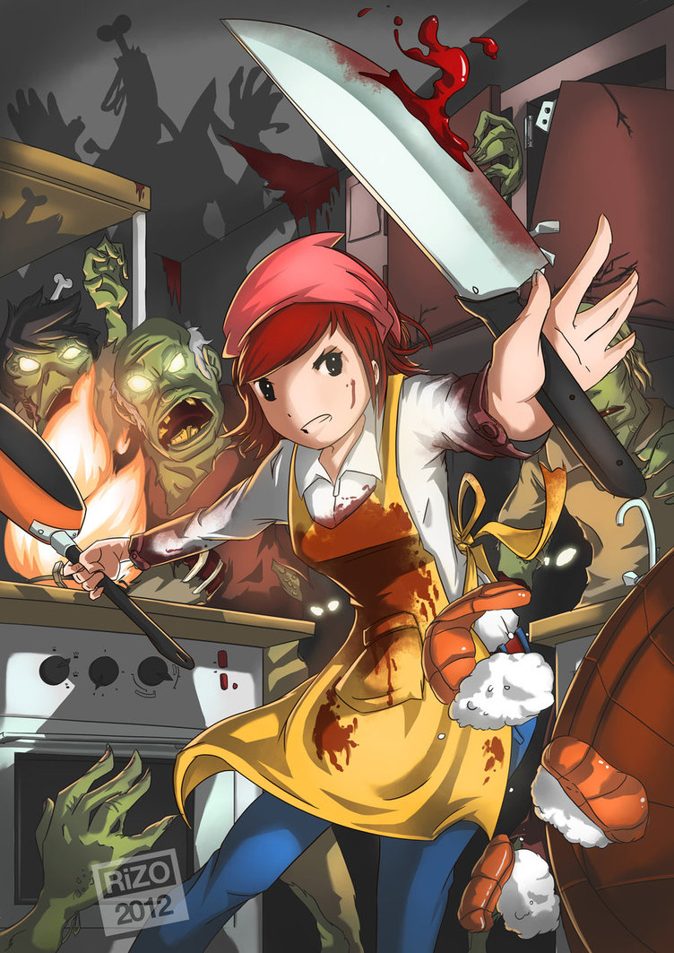 Cooking Mama Zombies in the Kitchen by rizoron 752x1063