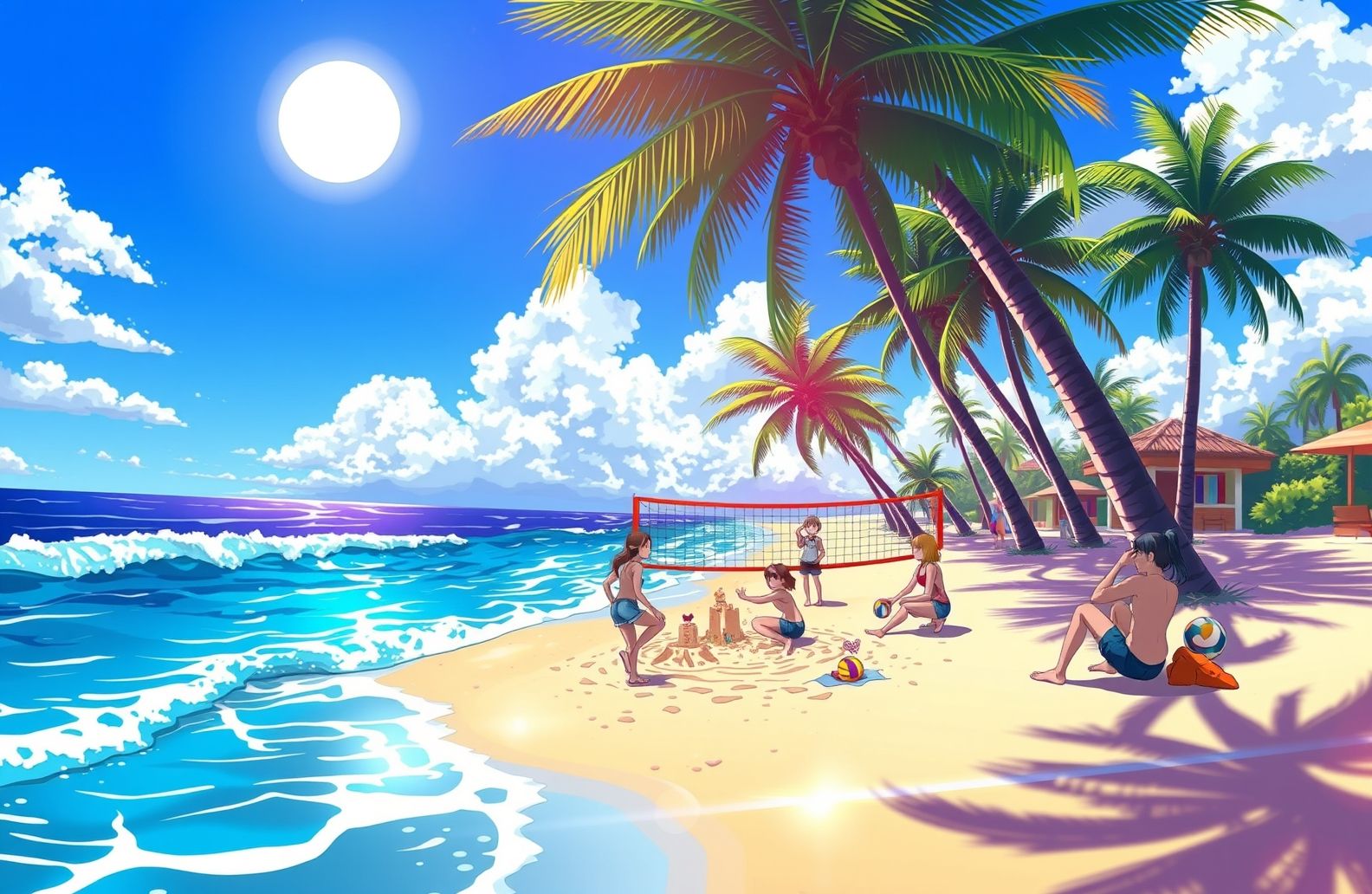 Anime Beach Wallpaper