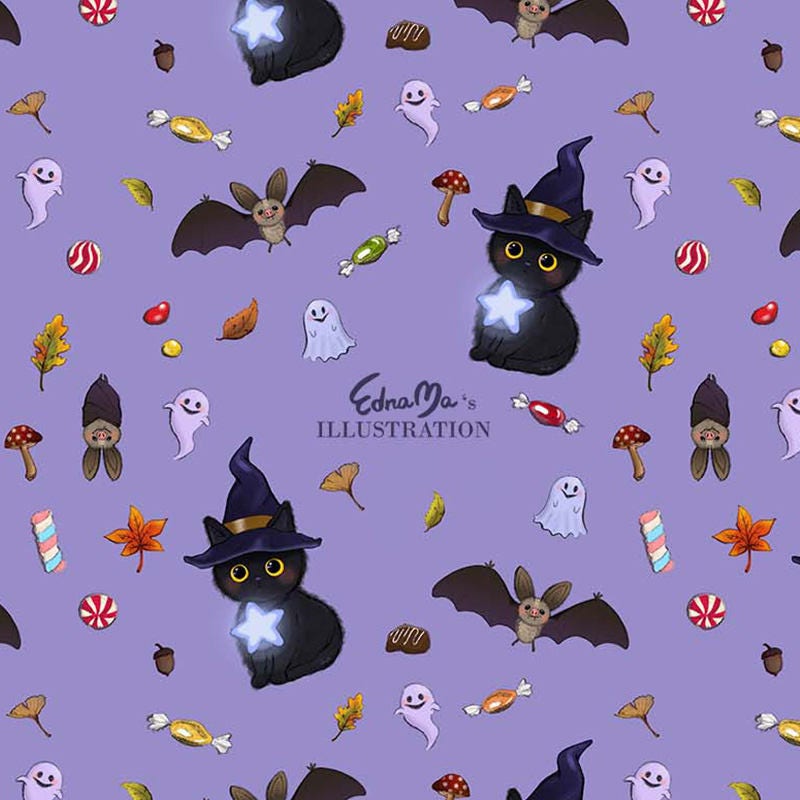 Halloween Mobile Phone Wallpaper Witch Kitten   Etsy