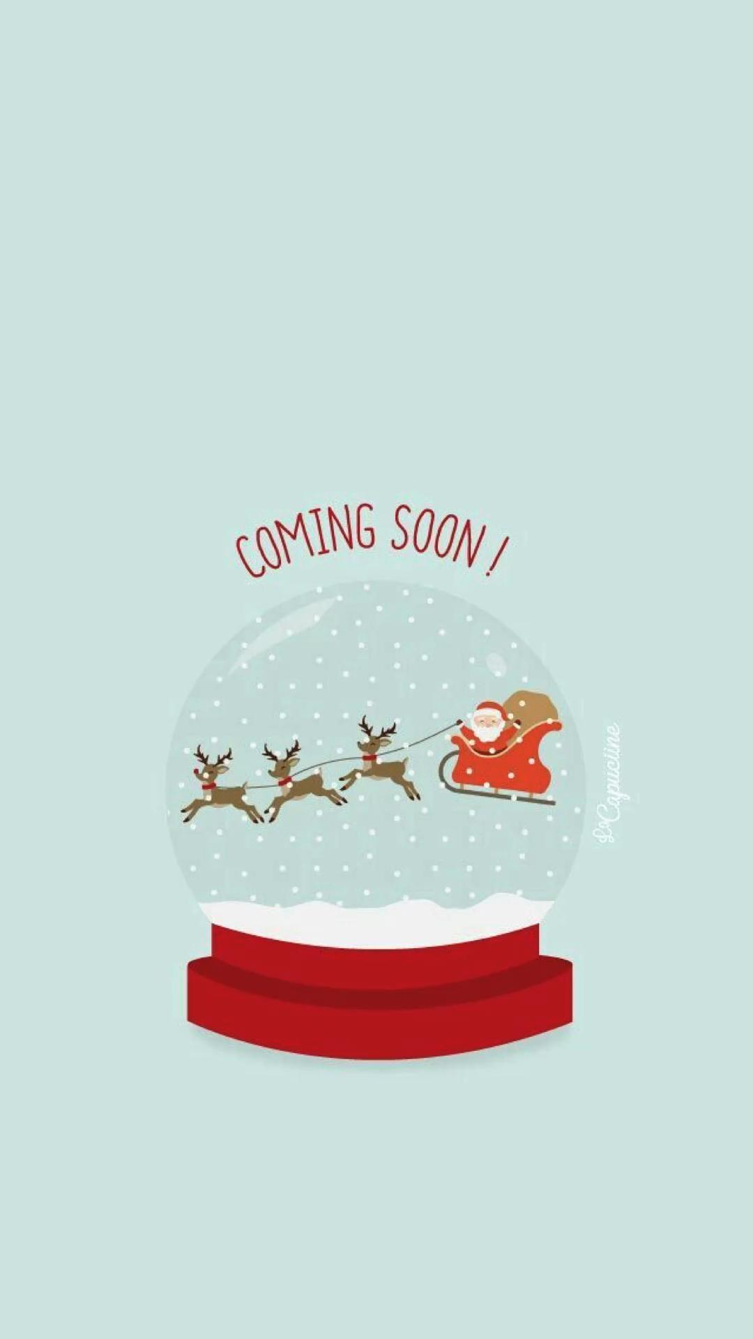 Christmas Is Ing Soon Cute Wallpaper Xmas