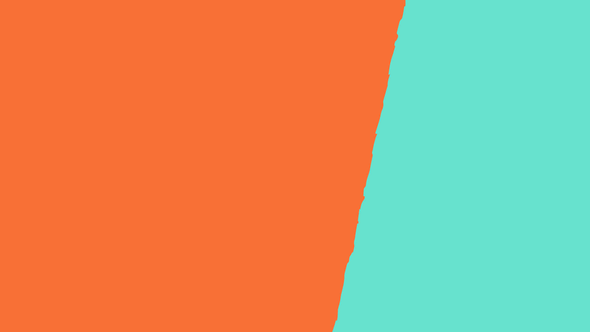 Orange And Teal Wallpaper