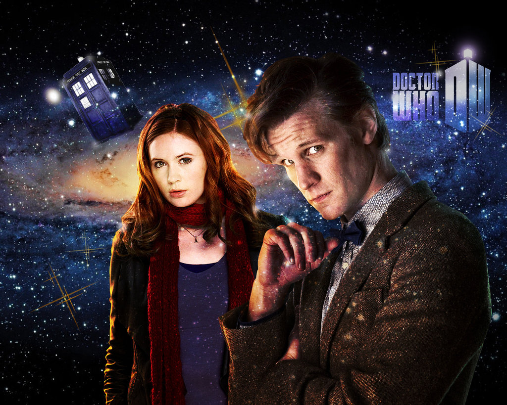 Doctor Who Wallpaper   11th Doctor and Amy by WERA1166 1024x819