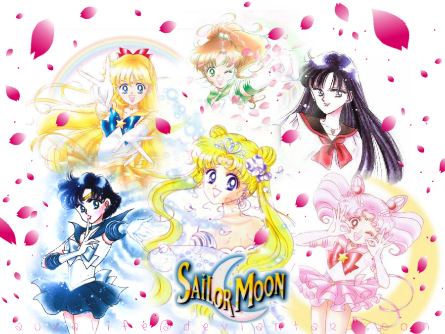 Sailor Moon Manga Wallpaper by auralife on