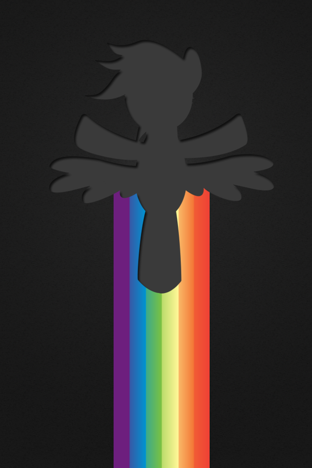Soaring Rainbow Dash iPhone Background By Ninecee