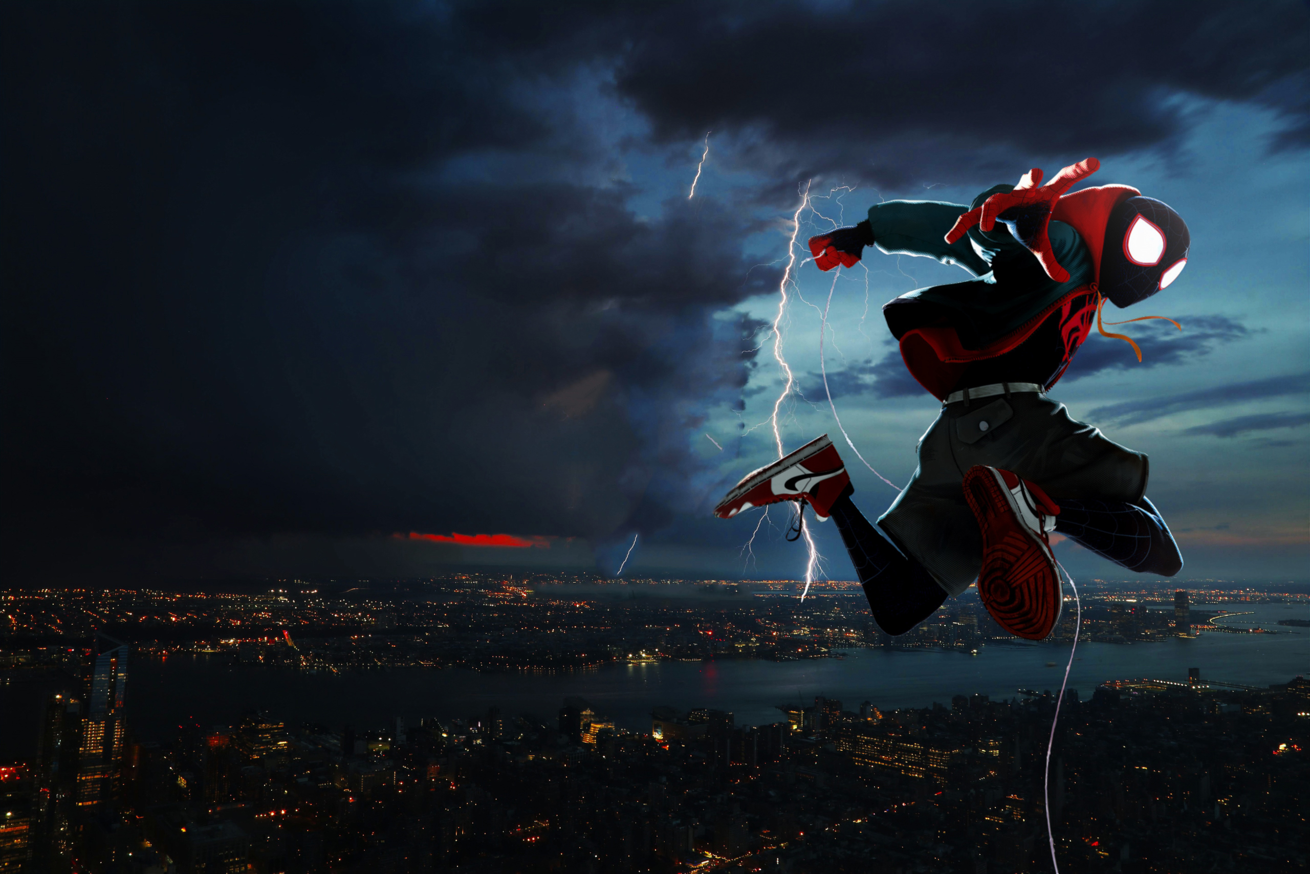 Spider Verse Spiderman Artwork Wallpaper HD Superheroes 4k