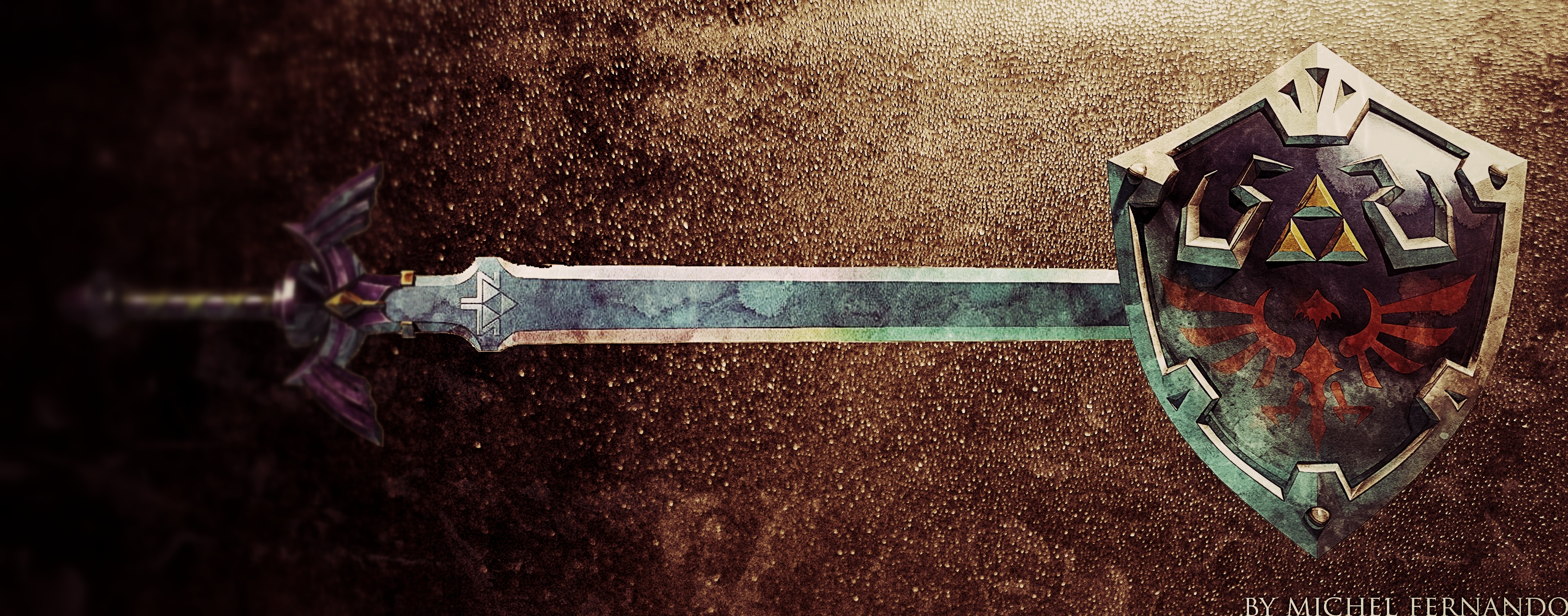 Zelda Sword And Shield Wallpaper Hylian Master
