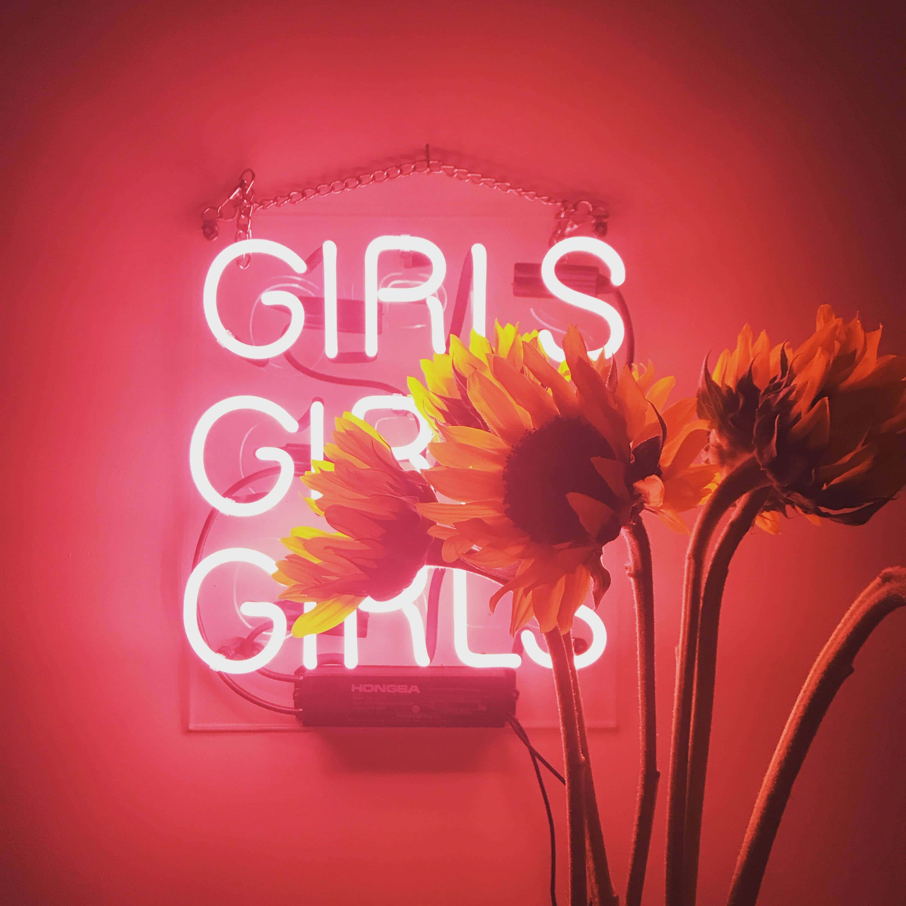 Neon Red Aesthetic Wallpaper
