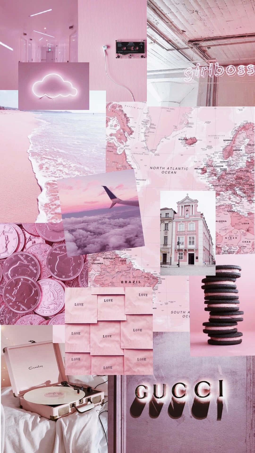 Experience A Peaceful Calming Atmosphere With Pink Aesthetic Wallpaper