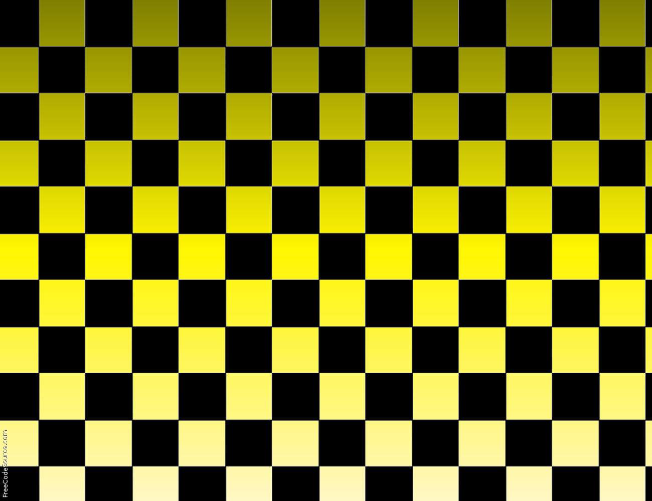 Black And White Wallpaper Yellow Squares