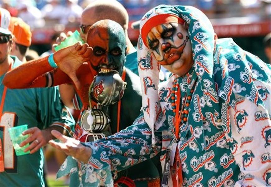 Miami Dolphins In Photos Which Nfl Teams Have The Most Rabid Fans