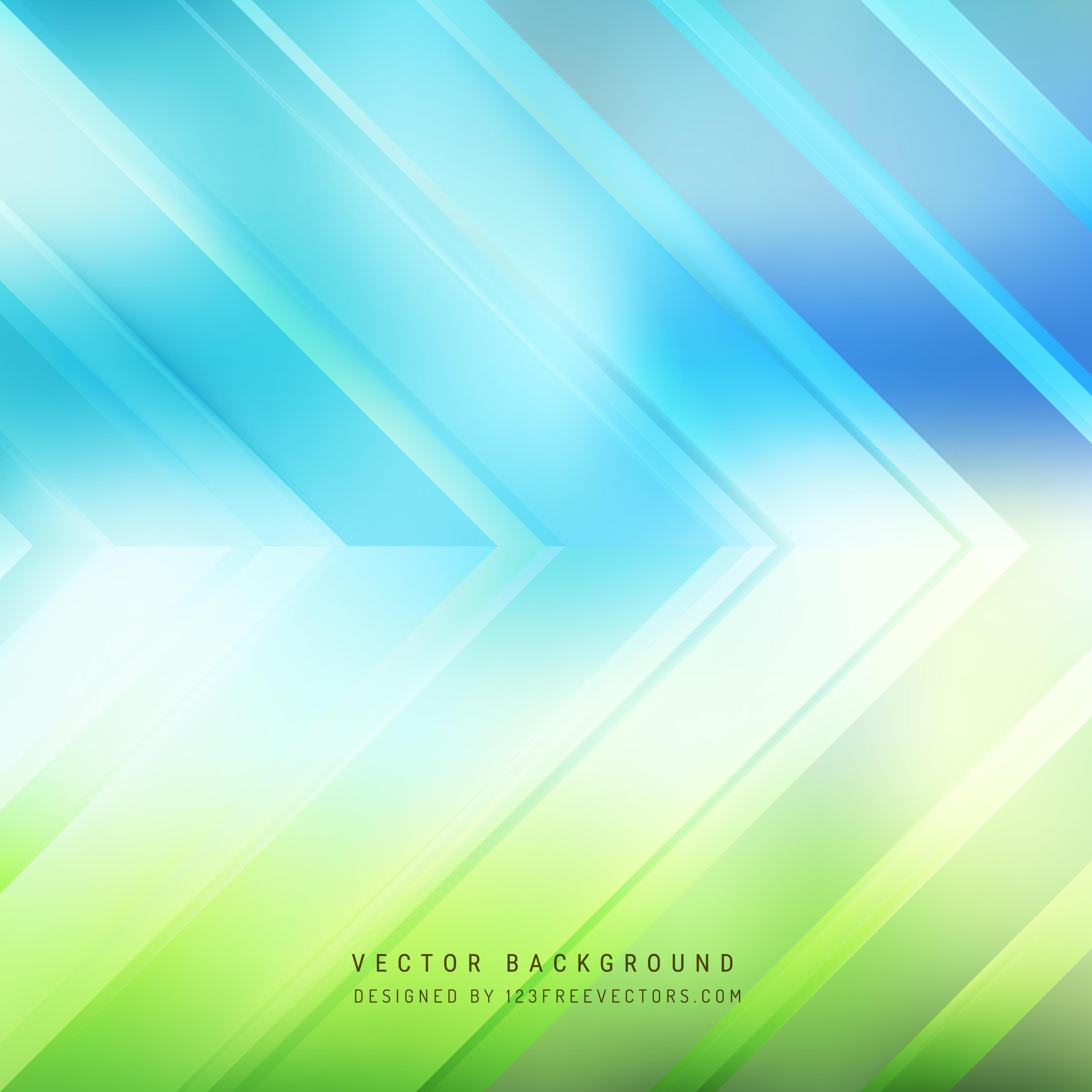 Abstract Blue Green Arrow Background