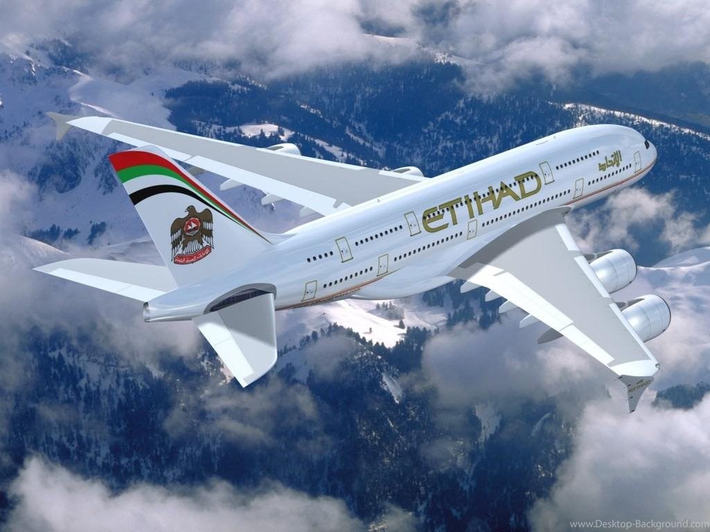Wallpaper Airbus A380 Airline Of Etihad Airways