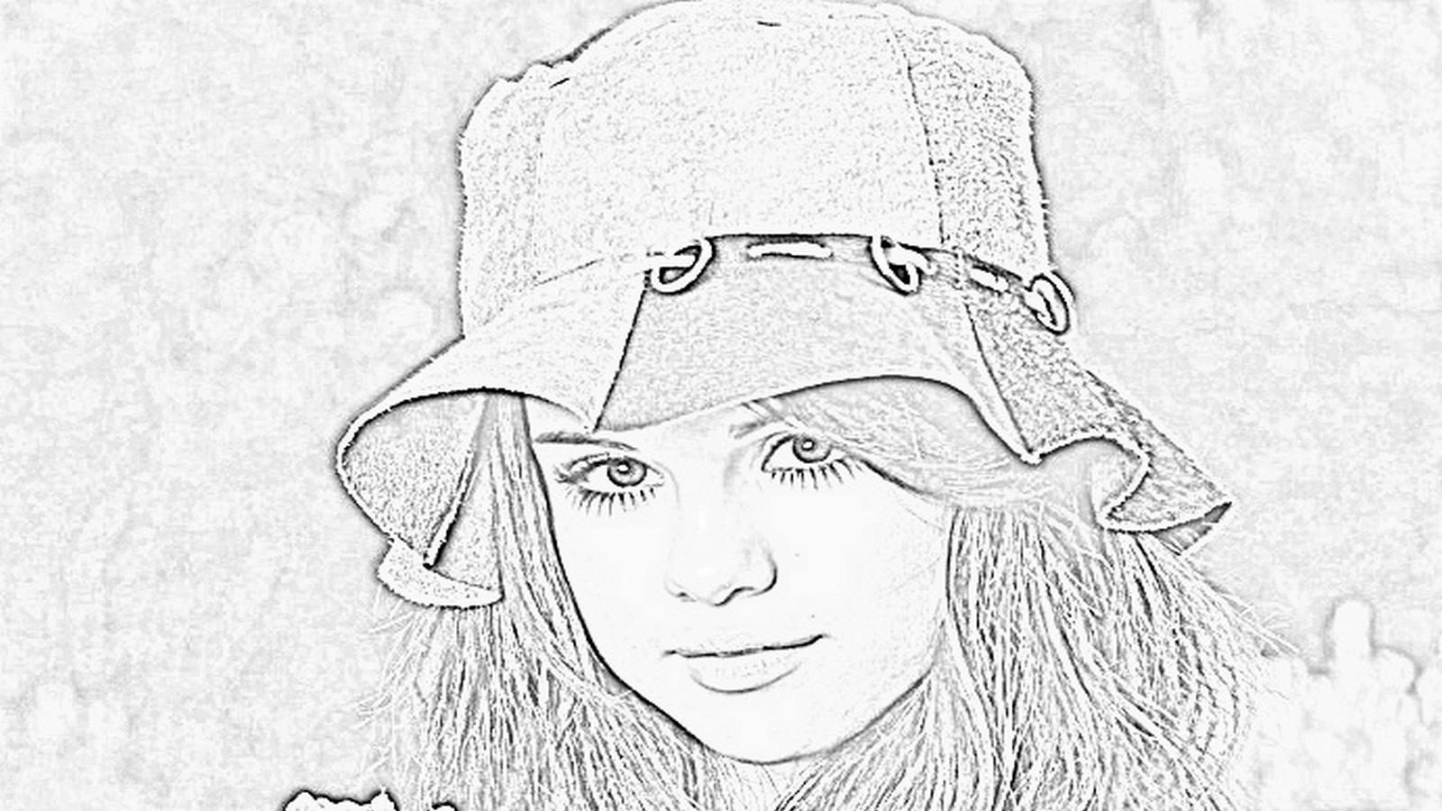 Stars HD Selena Gomez Sketch Wallpaper