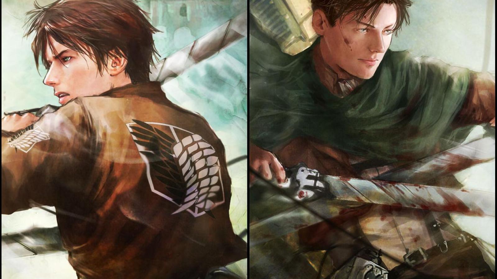 Eren Vs Levi High Quality And Resolution Wallpaper On