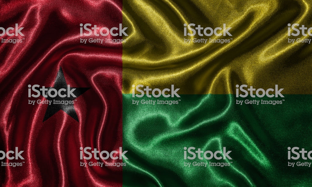 Wallpaper By Guineabissau Flag And Waving Fabric Stock