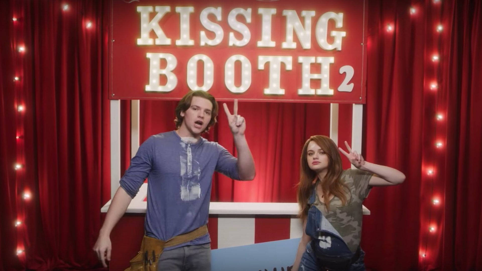 The Kissing Booth Red Aesthetic Background Gwakzeqzbvuqxxzo Wallpaper