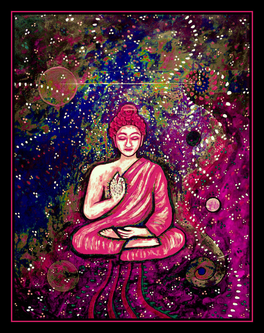 Trippy Buddhist Wallpaper Purple Buddha Tripping By