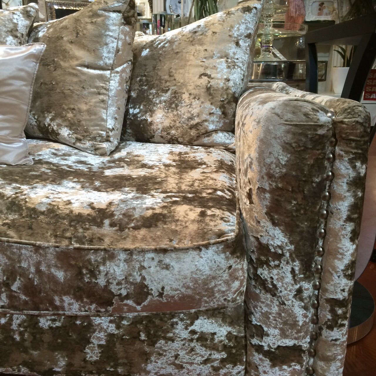 Crushed Velvet Mayfair Sofa