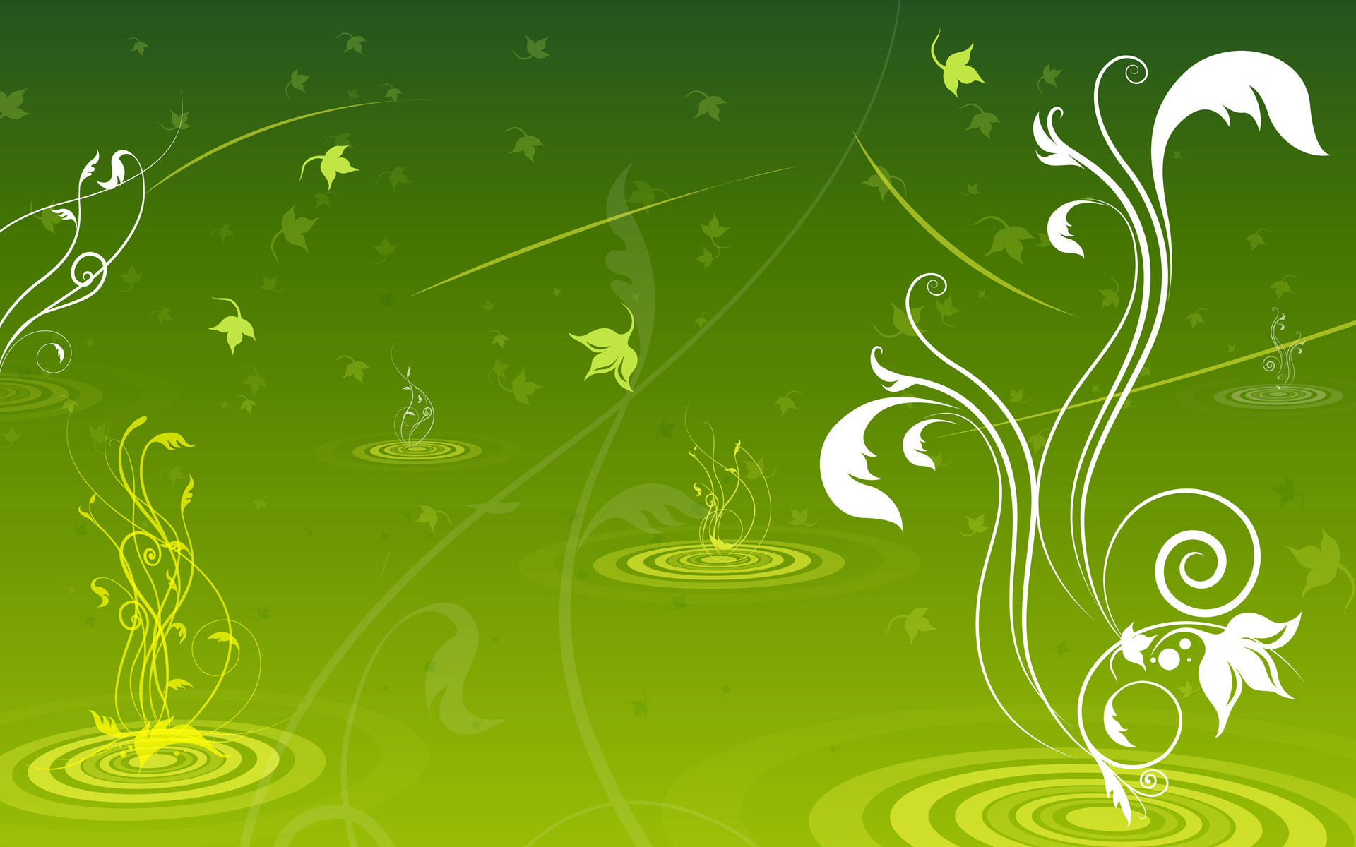 Green Swirls Wallpaper   Green Wallpaper 20988856 1920x1200