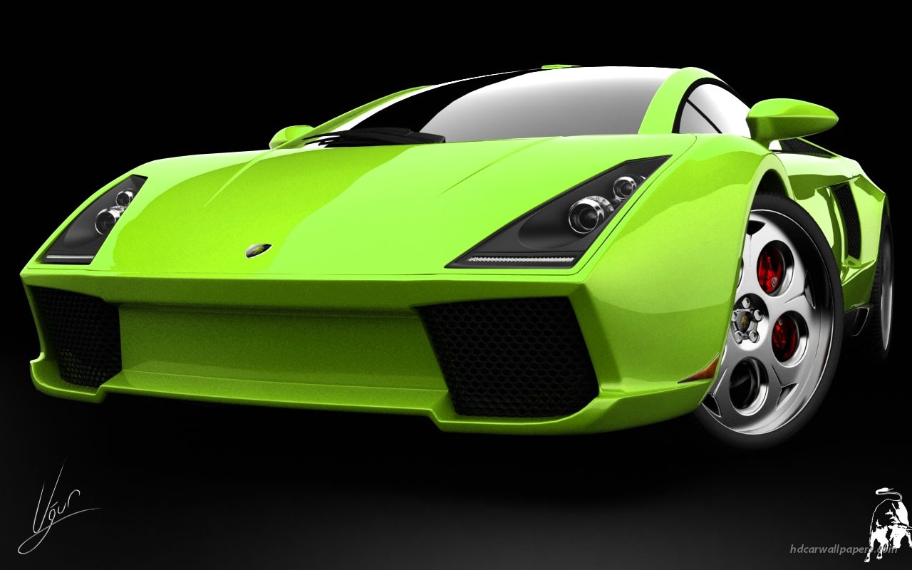 Concept HD Wallpaper Lamborghini Green For Desktop