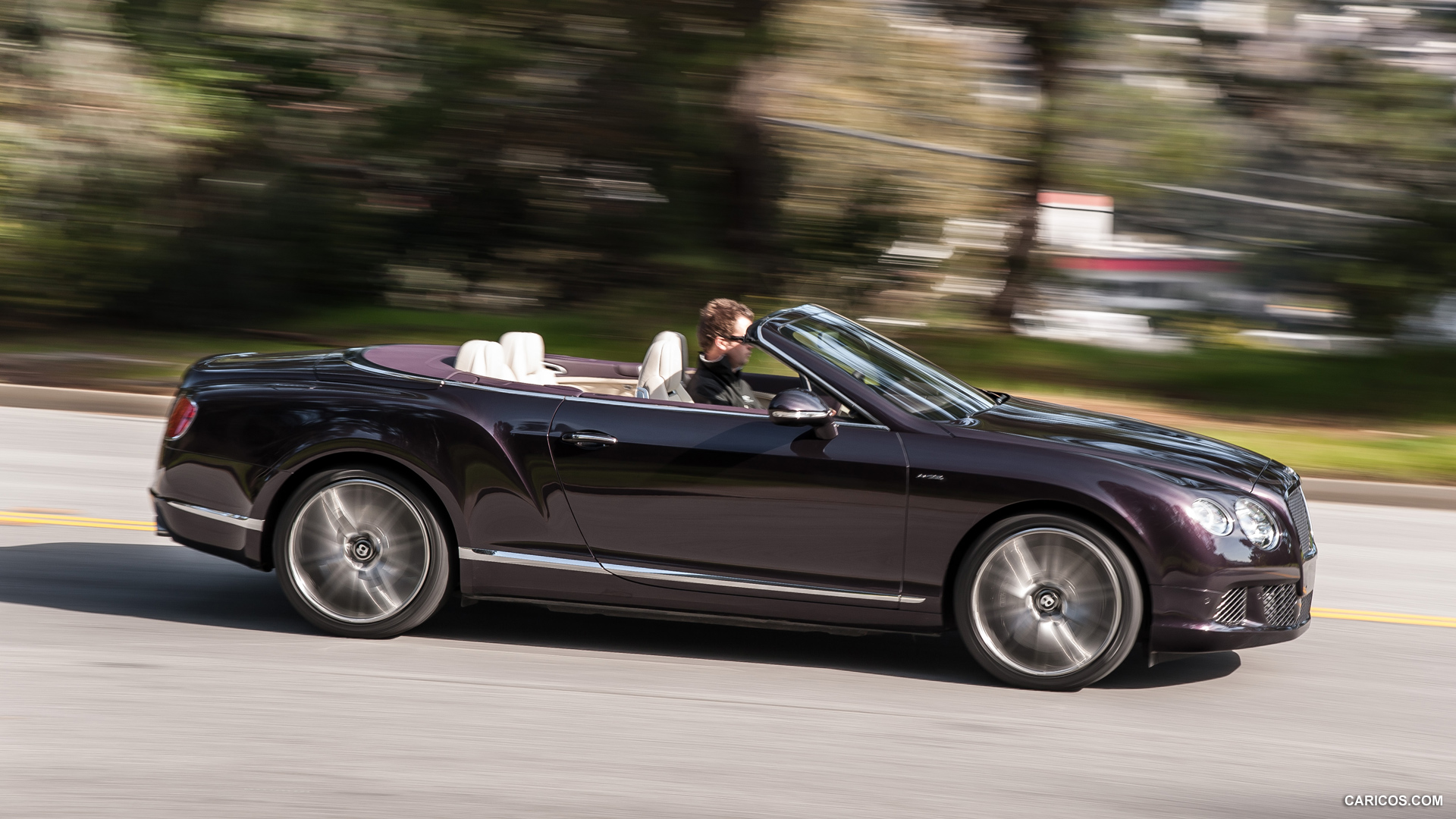 Bentley Continental Gt Speed Convertible Damson Side HD