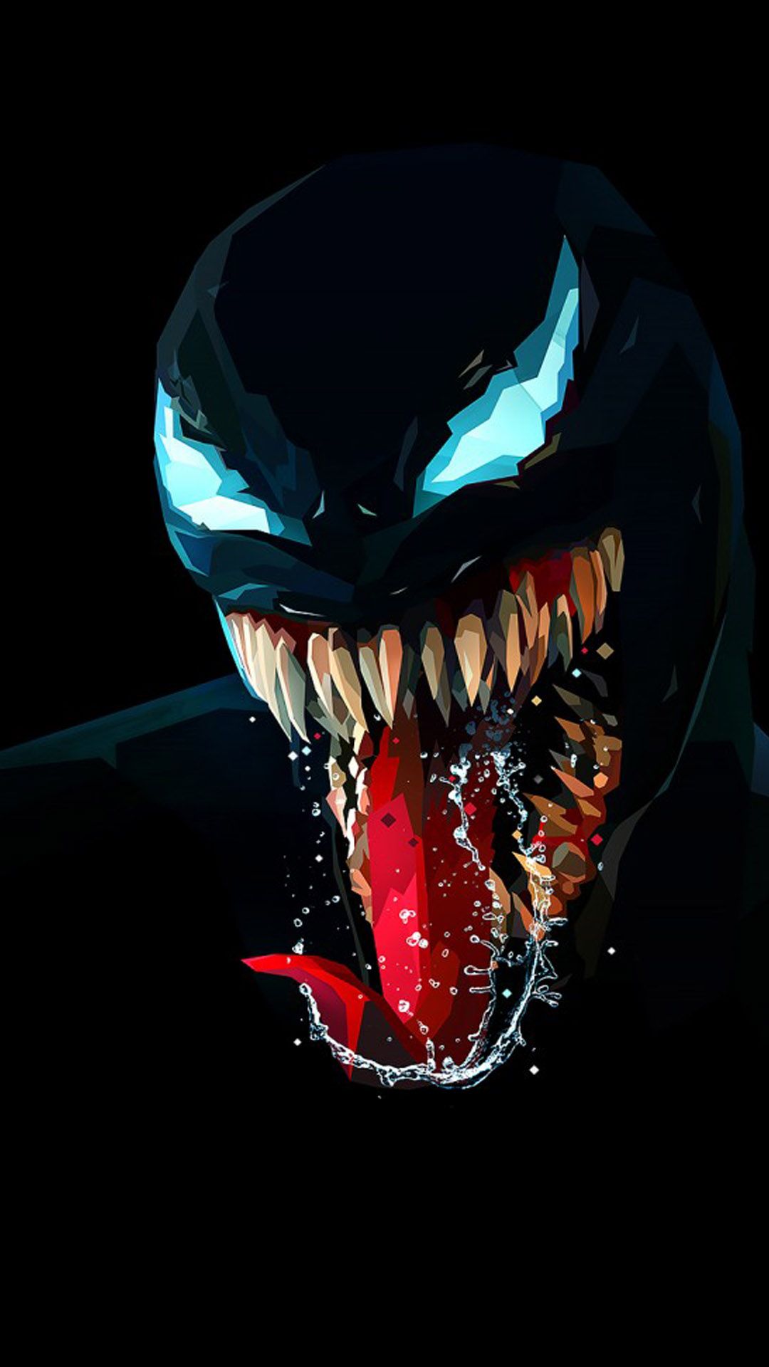 Free download Venom Artwork Minimal Dark Background 4K Ultra HD Mobile