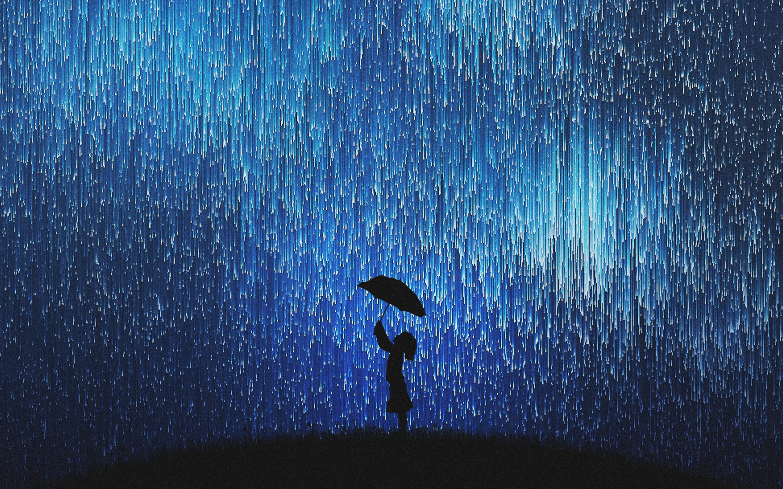 Wallpaper Of Umbrella Rain Silhouette Dream
