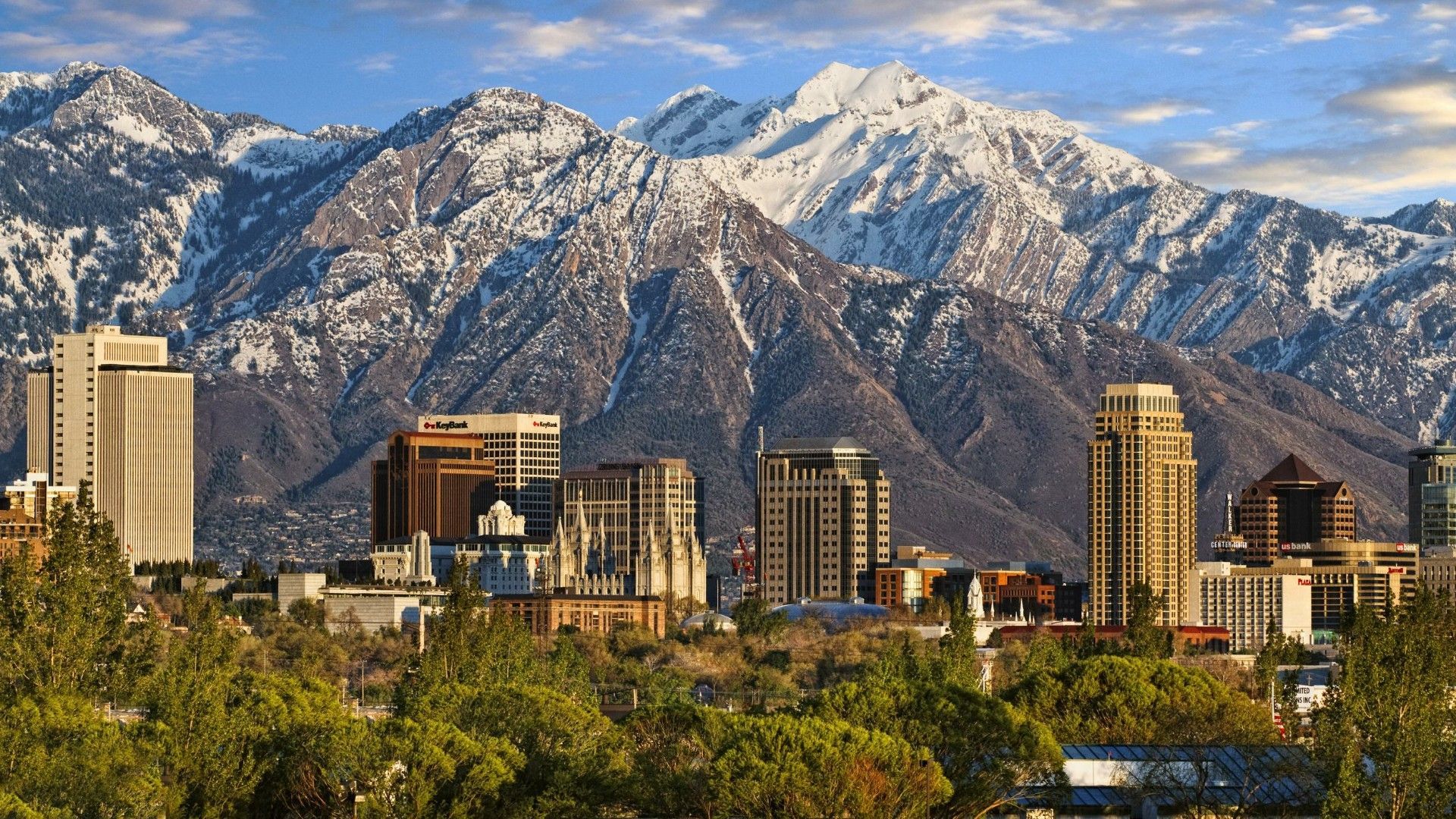 Salt Lake City Wallpaper Top Background