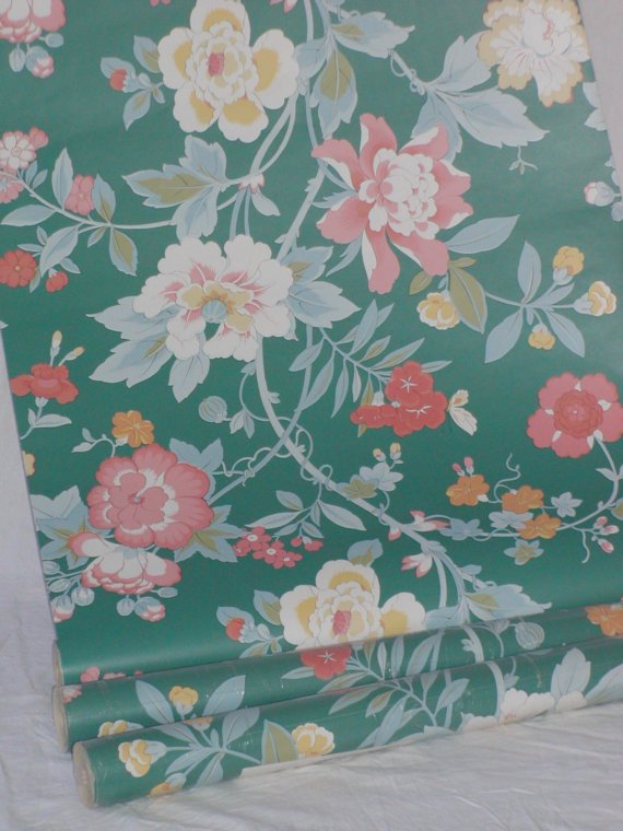 🔥 Free download CLEARANCE SALE Wallpaper Vintage Floral Fantasy by