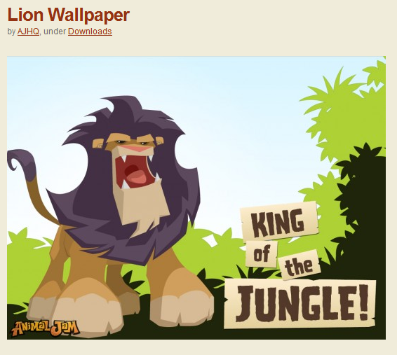 Animal Jam Wallpaper Lion
