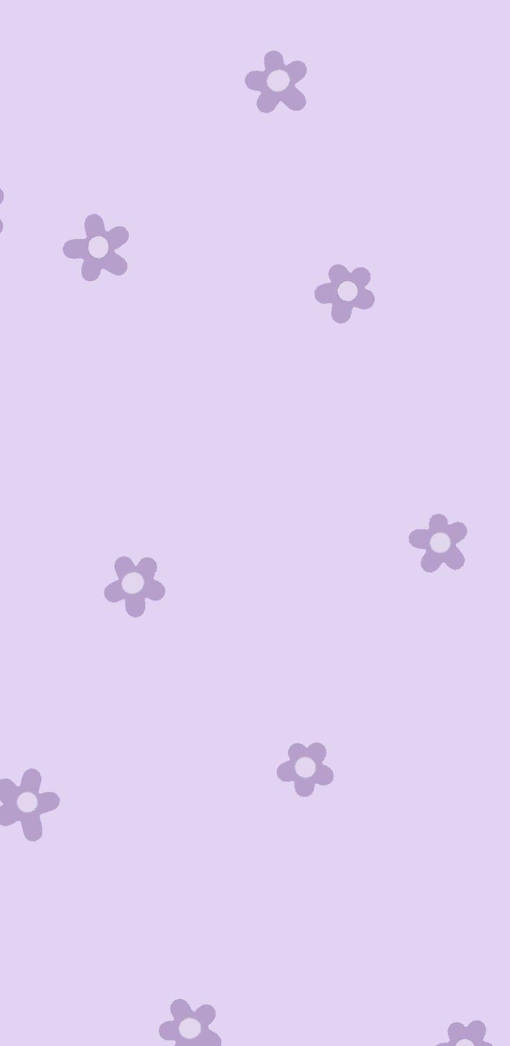 Papa On Phone Background In Purple Flowers
