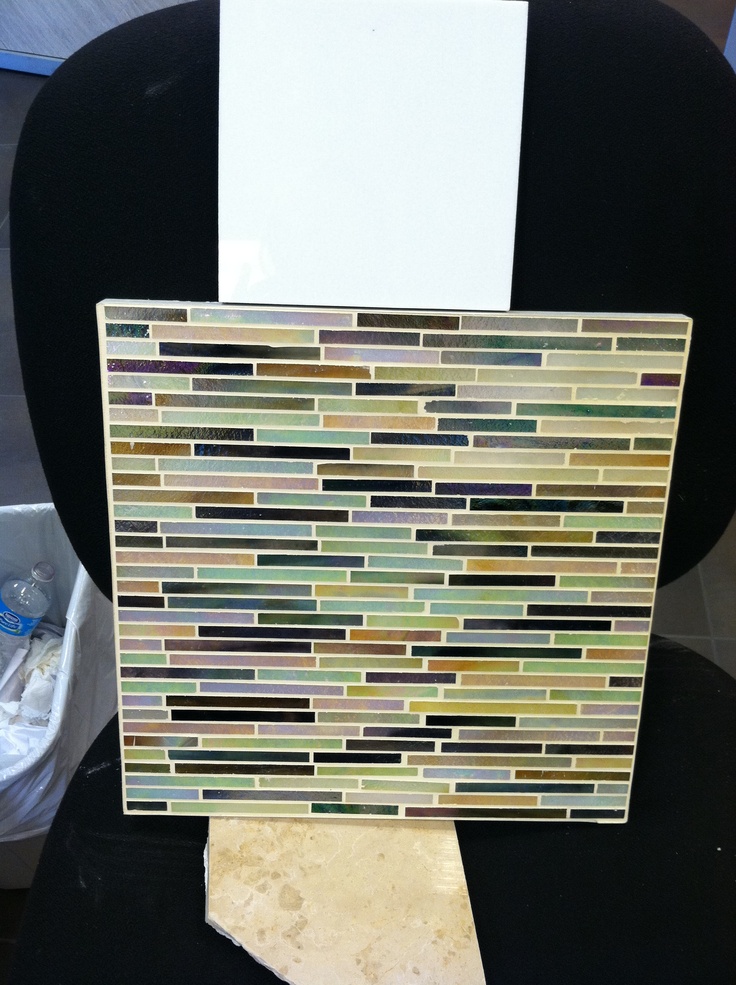 Iridescent Crushed Glass Mosaic Tile Wallpaper And