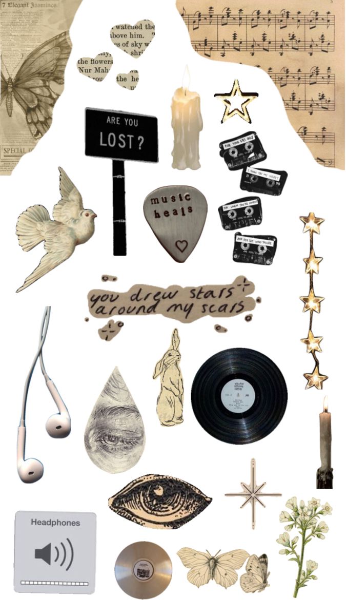 Aesthetic Stickers In Wallpaper