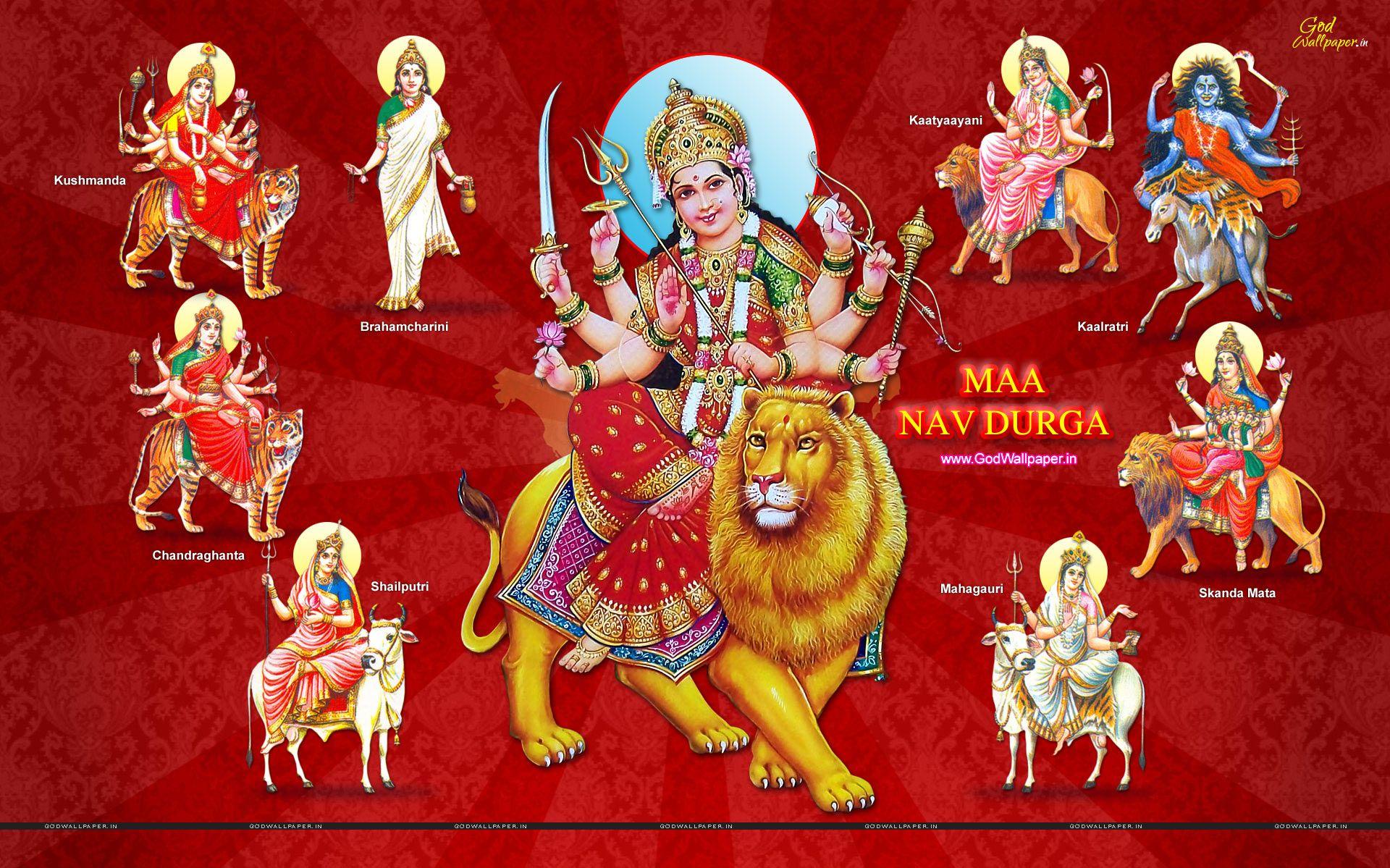 Durga Image Image Happy Navratri Maa