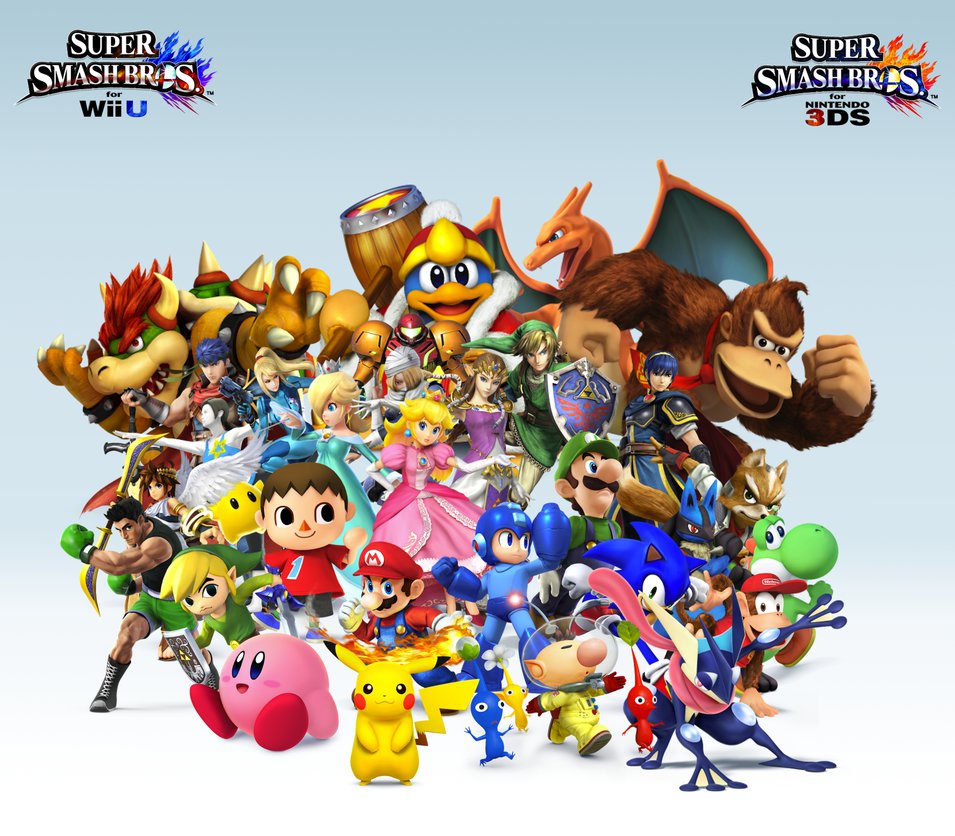 Super Smash Bros Wii U 3ds Group Wallpaper V11 By Crossovergamer On